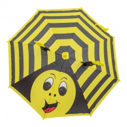 Parapluie pour enfant abeille avec antennes et sifflet