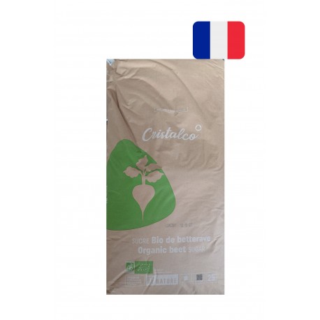 Sucre bio le sac de 25 kg