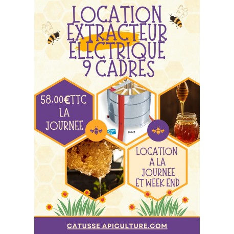 LOCATION EXTRACTEUR ELECTRIQUE 9 CADRES