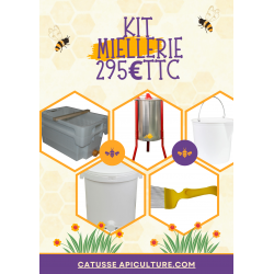 Extracteur miel manuel tangentiel - 6 cadres Dadant hausse, 3 Dadant corps, 3 Warré - Medium