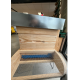 Muselière anti-frelons en bois pour ruche Dadant 10 maille 10x10