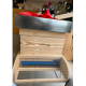 Muselière anti-frelons en bois pour ruche Dadant 10 maille 10x10