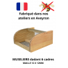 Muselière Dadant 6 maille 12 x 12mm en bois anti-frelon