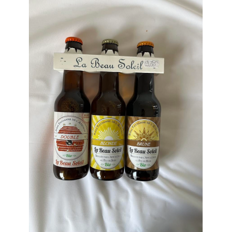 PACK de 3 BIERES - 33CL Certifié Agriculture Biologique FR-BIO-16