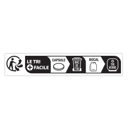 étiquettes tri sélectif pour pots en verre - 8 x 49 mm 1000