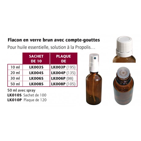 Bouteille - 10-50 ml - Exact gouttes dosage