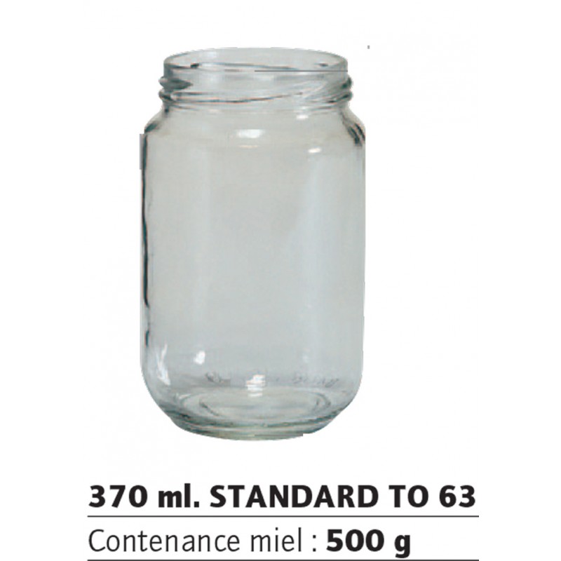 12 pots verre 500 g avec capsule - Achat/Vente