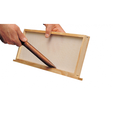 Nettoyeur cadre de ruche avec manche en plastique
